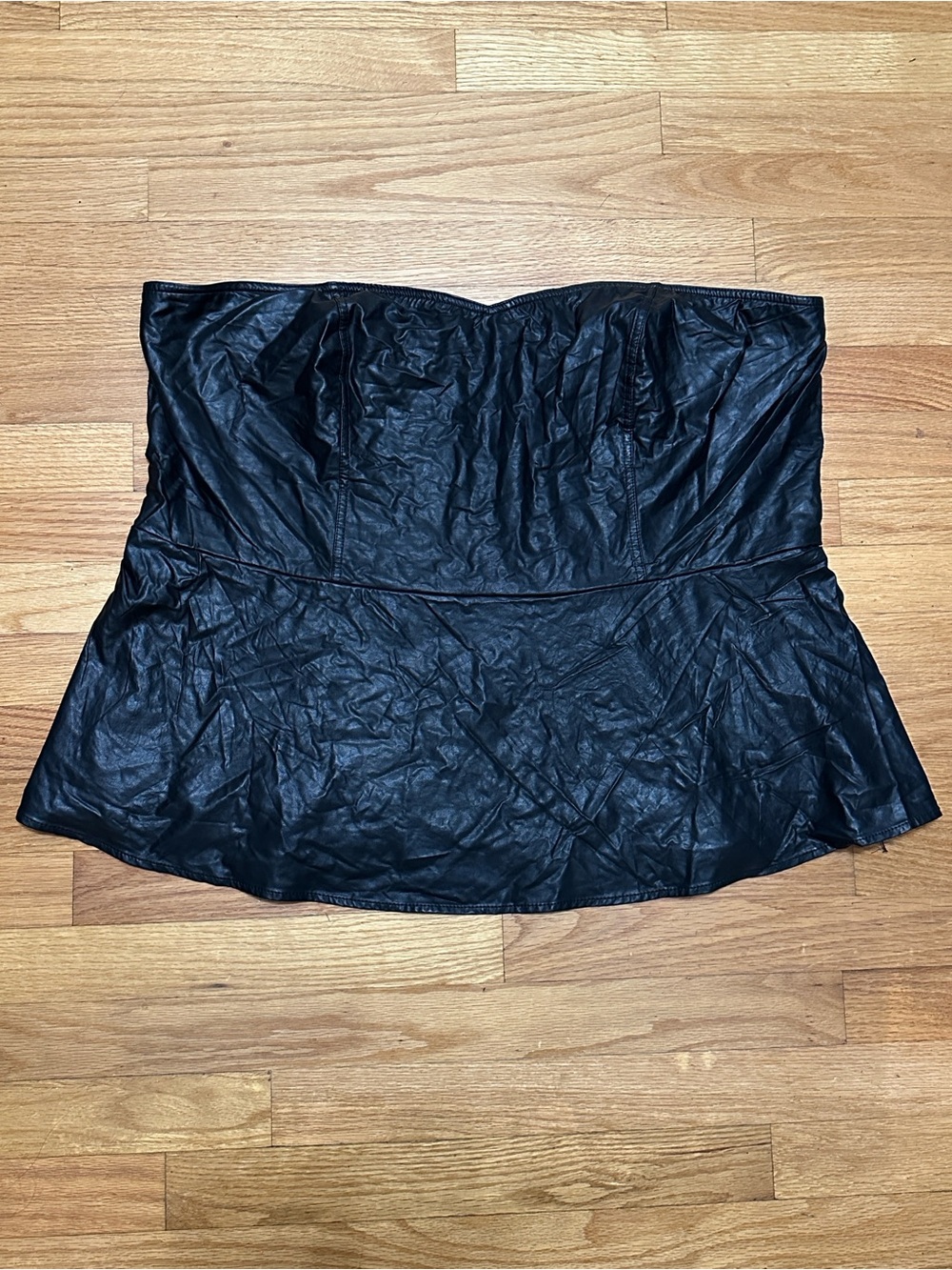 torrid Black Faux Leather Top